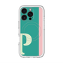 スリムプロテクションプレミアムケース with MagSafe［ オリジナル - initial color line - P green ］