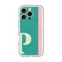 スリムプロテクションプレミアムケース with MagSafe［ オリジナル - initial color line - P green ］