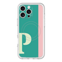 スリムプロテクションプレミアムケース with MagSafe［ オリジナル - initial color line - P green ］