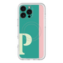 スリムプロテクションプレミアムケース with MagSafe［ オリジナル - initial color line - P green ］