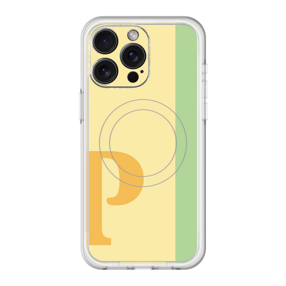 スリムプロテクションプレミアムケース with MagSafe［ オリジナル - initial color line - P yellow ］