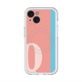 スリムプロテクションプレミアムケース with MagSafe［ オリジナル - initial color line - Q pink ］