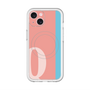 スリムプロテクションプレミアムケース with MagSafe［ オリジナル - initial color line - Q pink ］