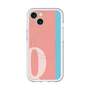 スリムプロテクションプレミアムケース with MagSafe［ オリジナル - initial color line - Q pink ］