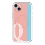 スリムプロテクションプレミアムケース with MagSafe［ オリジナル - initial color line - Q pink ］