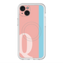 スリムプロテクションプレミアムケース with MagSafe［ オリジナル - initial color line - Q pink ］