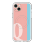 スリムプロテクションプレミアムケース with MagSafe［ オリジナル - initial color line - Q pink ］