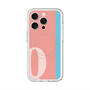 スリムプロテクションプレミアムケース with MagSafe［ オリジナル - initial color line - Q pink ］