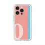 スリムプロテクションプレミアムケース with MagSafe［ オリジナル - initial color line - Q pink ］