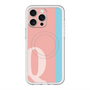 スリムプロテクションプレミアムケース with MagSafe［ オリジナル - initial color line - Q pink ］