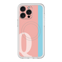 スリムプロテクションプレミアムケース with MagSafe［ オリジナル - initial color line - Q pink ］