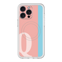 スリムプロテクションプレミアムケース with MagSafe［ オリジナル - initial color line - Q pink ］