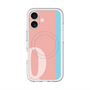 スリムプロテクションプレミアムケース with MagSafe［ オリジナル - initial color line - Q pink ］