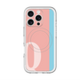 スリムプロテクションプレミアムケース with MagSafe［ オリジナル - initial color line - Q pink ］