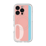 スリムプロテクションプレミアムケース with MagSafe［ オリジナル - initial color line - Q pink ］