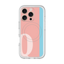 スリムプロテクションプレミアムケース with MagSafe［ オリジナル - initial color line - Q pink ］