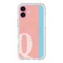 スリムプロテクションプレミアムケース with MagSafe［ オリジナル - initial color line - Q pink ］