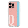 スリムプロテクションプレミアムケース with MagSafe［ オリジナル - initial color line - Q pink ］
