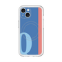スリムプロテクションプレミアムケース with MagSafe［ オリジナル - initial color line - Q blue ］