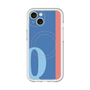 スリムプロテクションプレミアムケース with MagSafe［ オリジナル - initial color line - Q blue ］