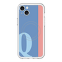 スリムプロテクションプレミアムケース with MagSafe［ オリジナル - initial color line - Q blue ］
