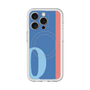 スリムプロテクションプレミアムケース with MagSafe［ オリジナル - initial color line - Q blue ］