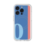 スリムプロテクションプレミアムケース with MagSafe［ オリジナル - initial color line - Q blue ］