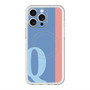 スリムプロテクションプレミアムケース with MagSafe［ オリジナル - initial color line - Q blue ］