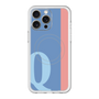 スリムプロテクションプレミアムケース with MagSafe［ オリジナル - initial color line - Q blue ］