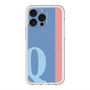 スリムプロテクションプレミアムケース with MagSafe［ オリジナル - initial color line - Q blue ］