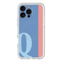 スリムプロテクションプレミアムケース with MagSafe［ オリジナル - initial color line - Q blue ］