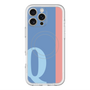 スリムプロテクションプレミアムケース with MagSafe［ オリジナル - initial color line - Q blue ］