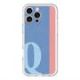 スリムプロテクションプレミアムケース with MagSafe［ オリジナル - initial color line - Q blue ］