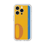 スリムプロテクションプレミアムケース with MagSafe［ オリジナル - initial color line - Q orange ］
