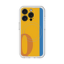 スリムプロテクションプレミアムケース with MagSafe［ オリジナル - initial color line - Q orange ］