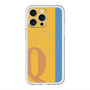 スリムプロテクションプレミアムケース with MagSafe［ オリジナル - initial color line - Q orange ］