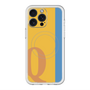 スリムプロテクションプレミアムケース with MagSafe［ オリジナル - initial color line - Q orange ］