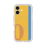 スリムプロテクションプレミアムケース with MagSafe［ オリジナル - initial color line - Q orange ］