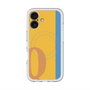 スリムプロテクションプレミアムケース with MagSafe［ オリジナル - initial color line - Q orange ］