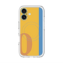 スリムプロテクションプレミアムケース with MagSafe［ オリジナル - initial color line - Q orange ］