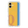 スリムプロテクションプレミアムケース with MagSafe［ オリジナル - initial color line - Q orange ］