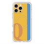 スリムプロテクションプレミアムケース with MagSafe［ オリジナル - initial color line - Q orange ］