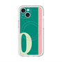 スリムプロテクションプレミアムケース with MagSafe［ オリジナル - initial color line - Q green ］