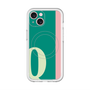 スリムプロテクションプレミアムケース with MagSafe［ オリジナル - initial color line - Q green ］