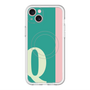 スリムプロテクションプレミアムケース with MagSafe［ オリジナル - initial color line - Q green ］