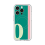 スリムプロテクションプレミアムケース with MagSafe［ オリジナル - initial color line - Q green ］