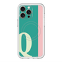 スリムプロテクションプレミアムケース with MagSafe［ オリジナル - initial color line - Q green ］