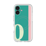 スリムプロテクションプレミアムケース with MagSafe［ オリジナル - initial color line - Q green ］