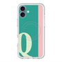 スリムプロテクションプレミアムケース with MagSafe［ オリジナル - initial color line - Q green ］