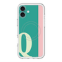 スリムプロテクションプレミアムケース with MagSafe［ オリジナル - initial color line - Q green ］